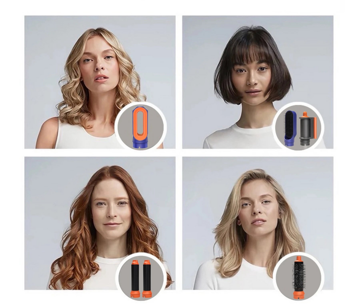 Secador Estilizador 6 en 1 HairLux™ – Volumen, Alisado y Rizos en un Producto.